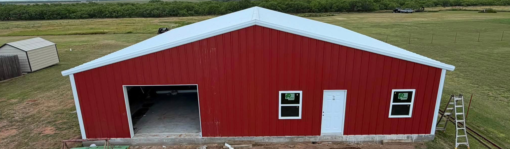 Red Metal Building
